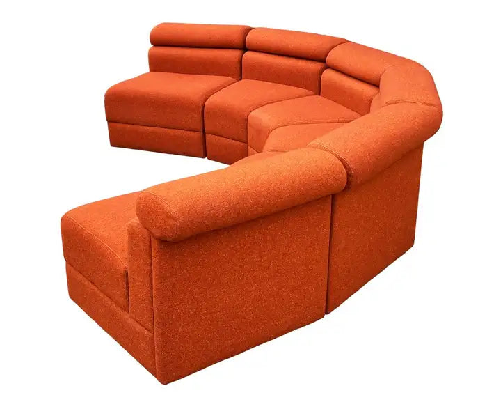 Circular Modular Serpentine Sofa