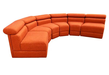 Circular Modular Serpentine Sofa