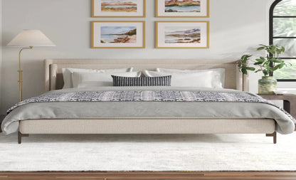 Lenae Upholstered Metal Bed