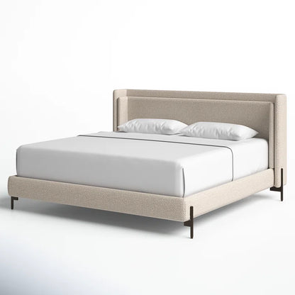 Lenae Upholstered Metal Bed