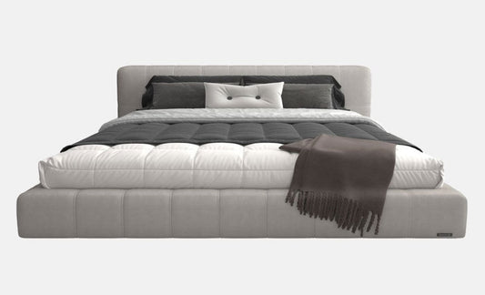 Minimalist Art Leather Bed