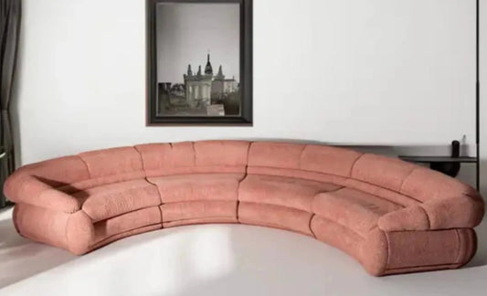 Orbita Pink Semicircular Sofa