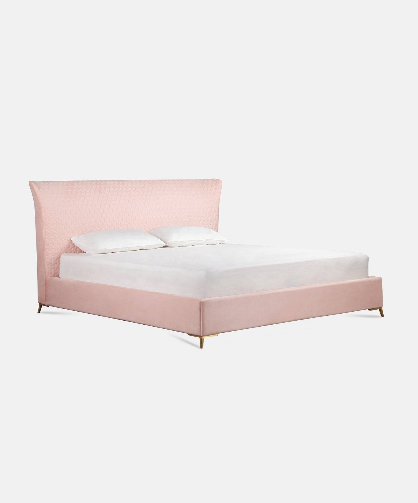 Pink Embossed Bed