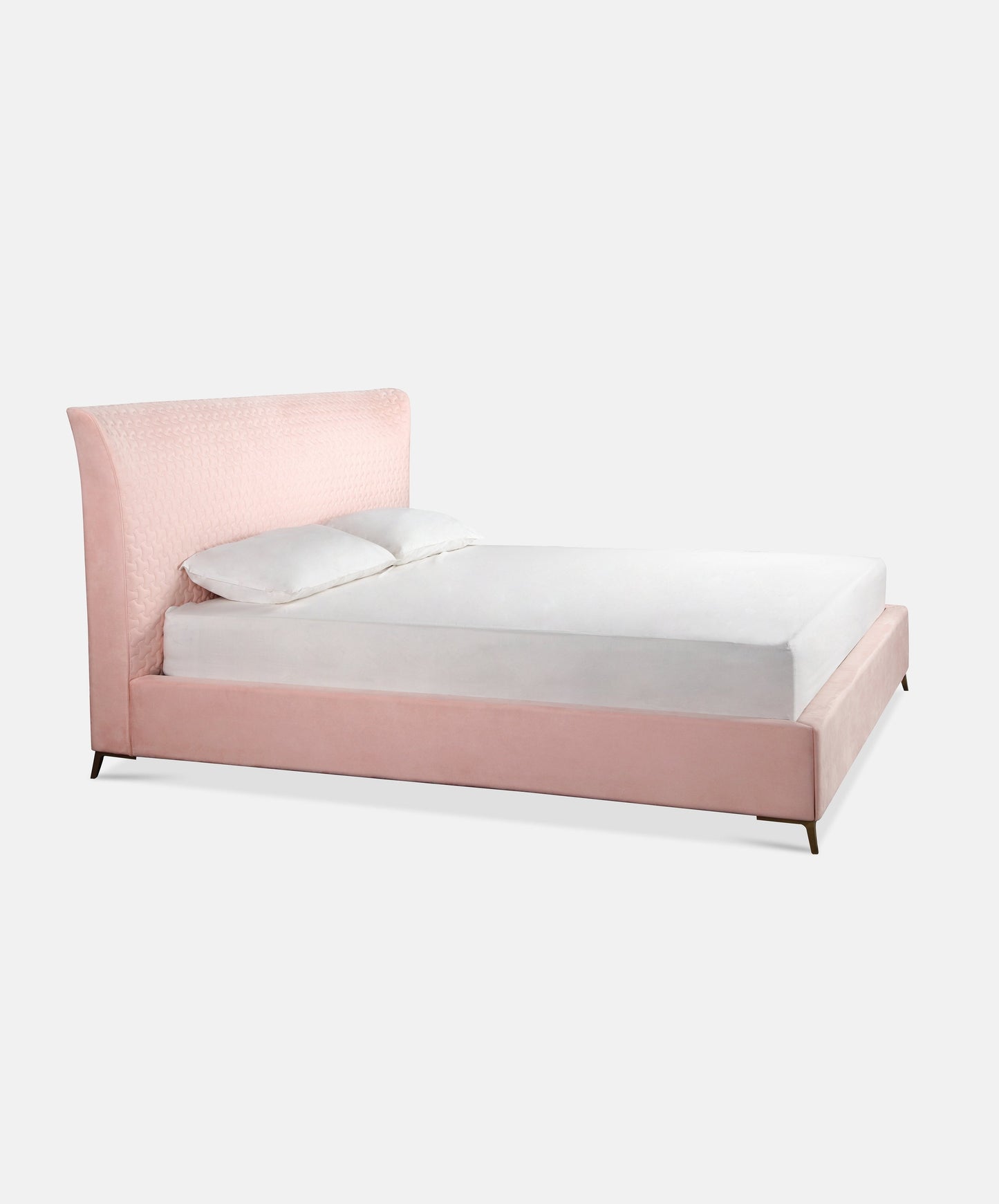 Pink Embossed Bed