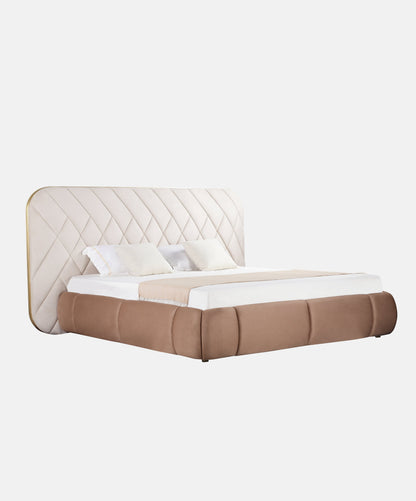 Pink Geometric Patterns Bed