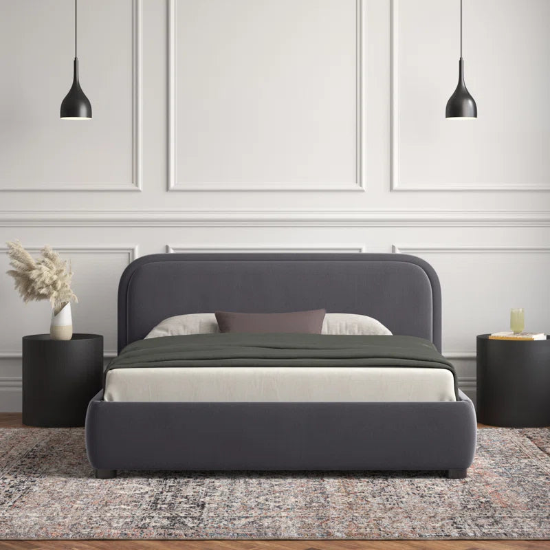 Shonda Upholstered Low Profile Platform Bed