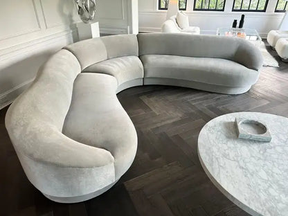 Serpentine Sectional Sofa by Furnilane