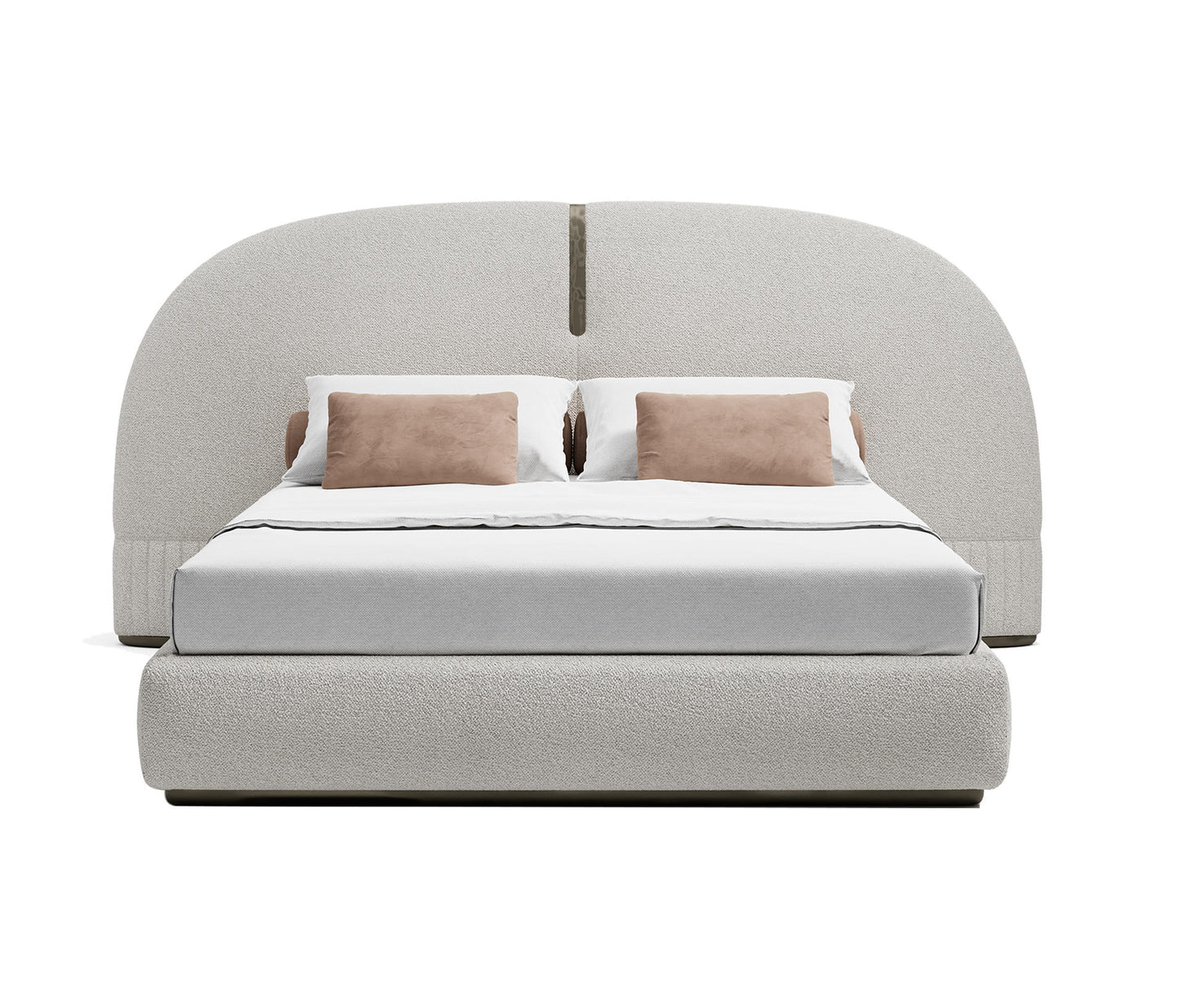 Half Moon Upholstered Bed  Italian Design