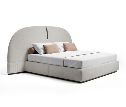 Half Moon Upholstered Bed  Italian Design